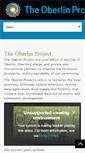 Mobile Screenshot of oberlinproject.org